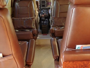 Newly Upholstered Airplane Interior